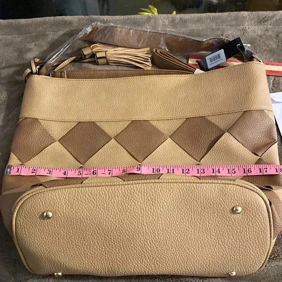 Rebecca & Rifka, Brand New, Brown and Tan colored Large Tote Bag - Picture 10 of 11